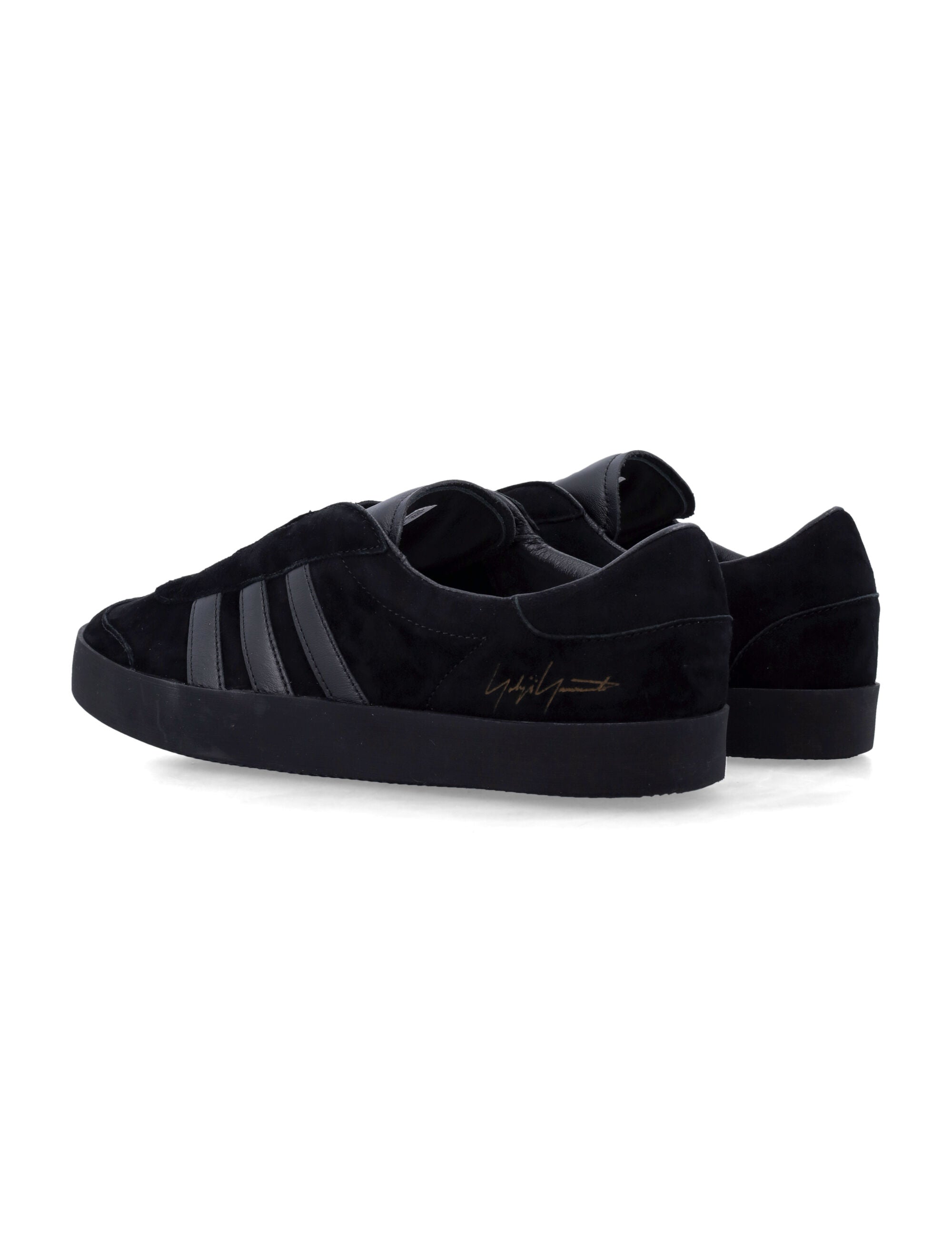 Y-3 Gazelle Black Leather Sneakers