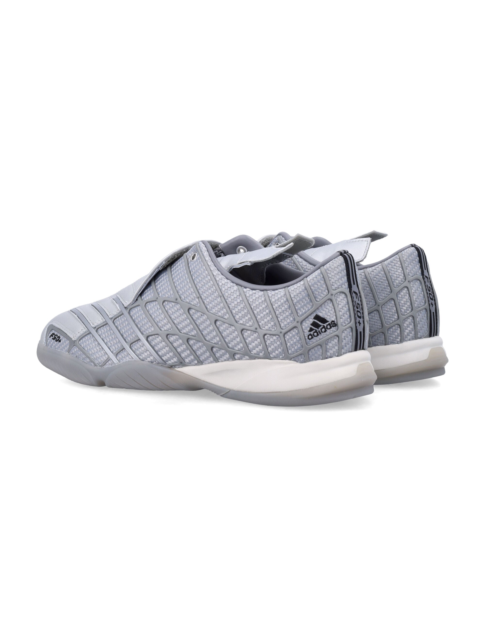 Adidas Originals F50 Sala Leather Shoes Silver Metallic Upper Sneaker