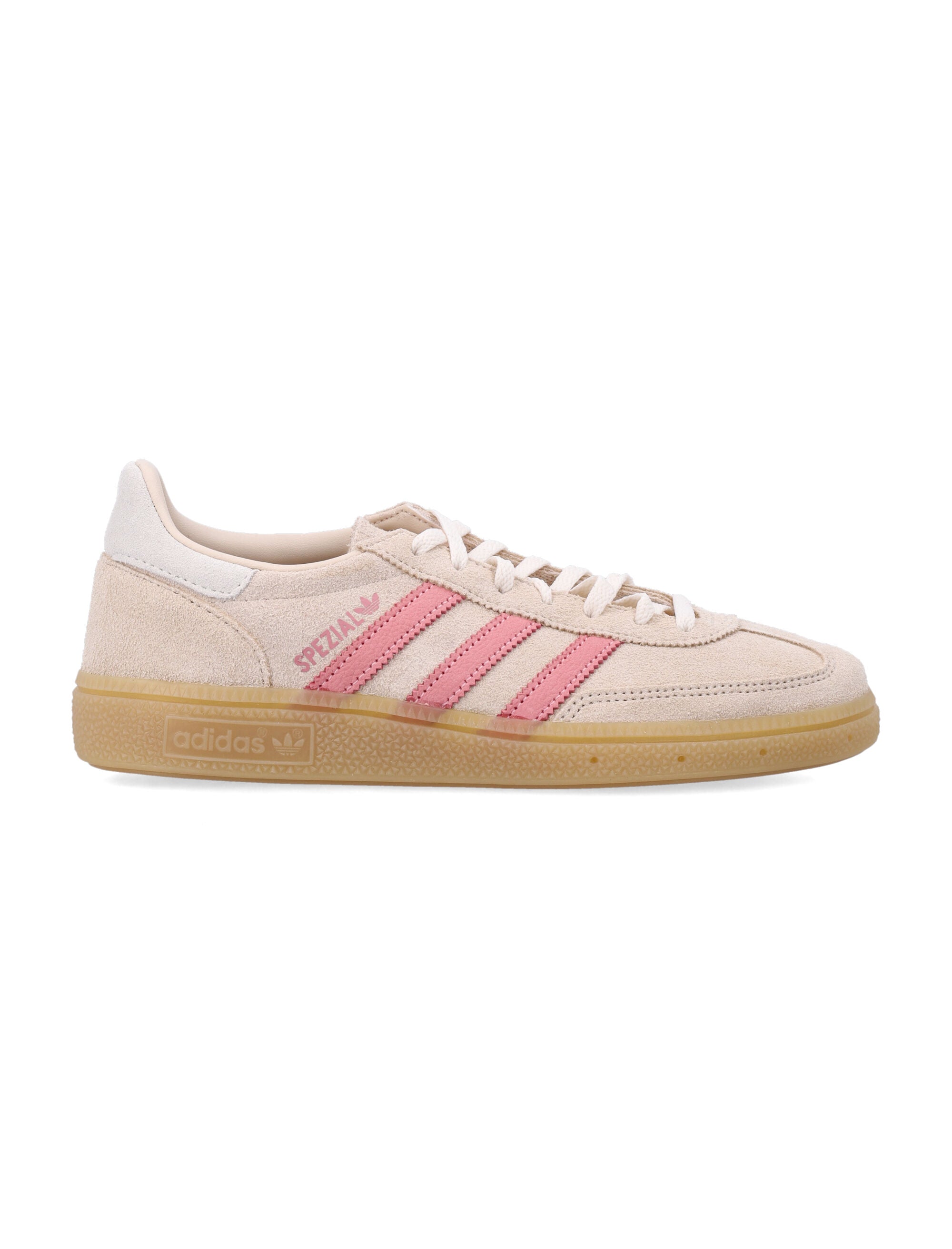 Adidas Originals Handball Spezial Womans Shoes Crystal Linen/pink Spark Upper Sneaker
