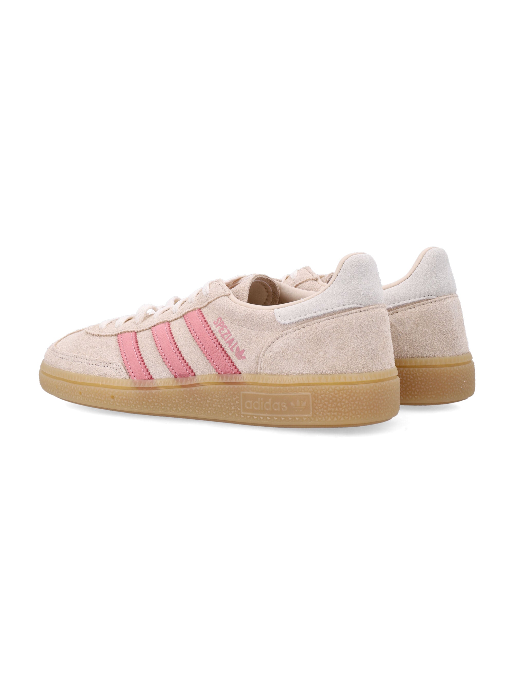 Adidas Originals Handball Spezial Womans Shoes Crystal Linen/pink Spark Upper Sneaker