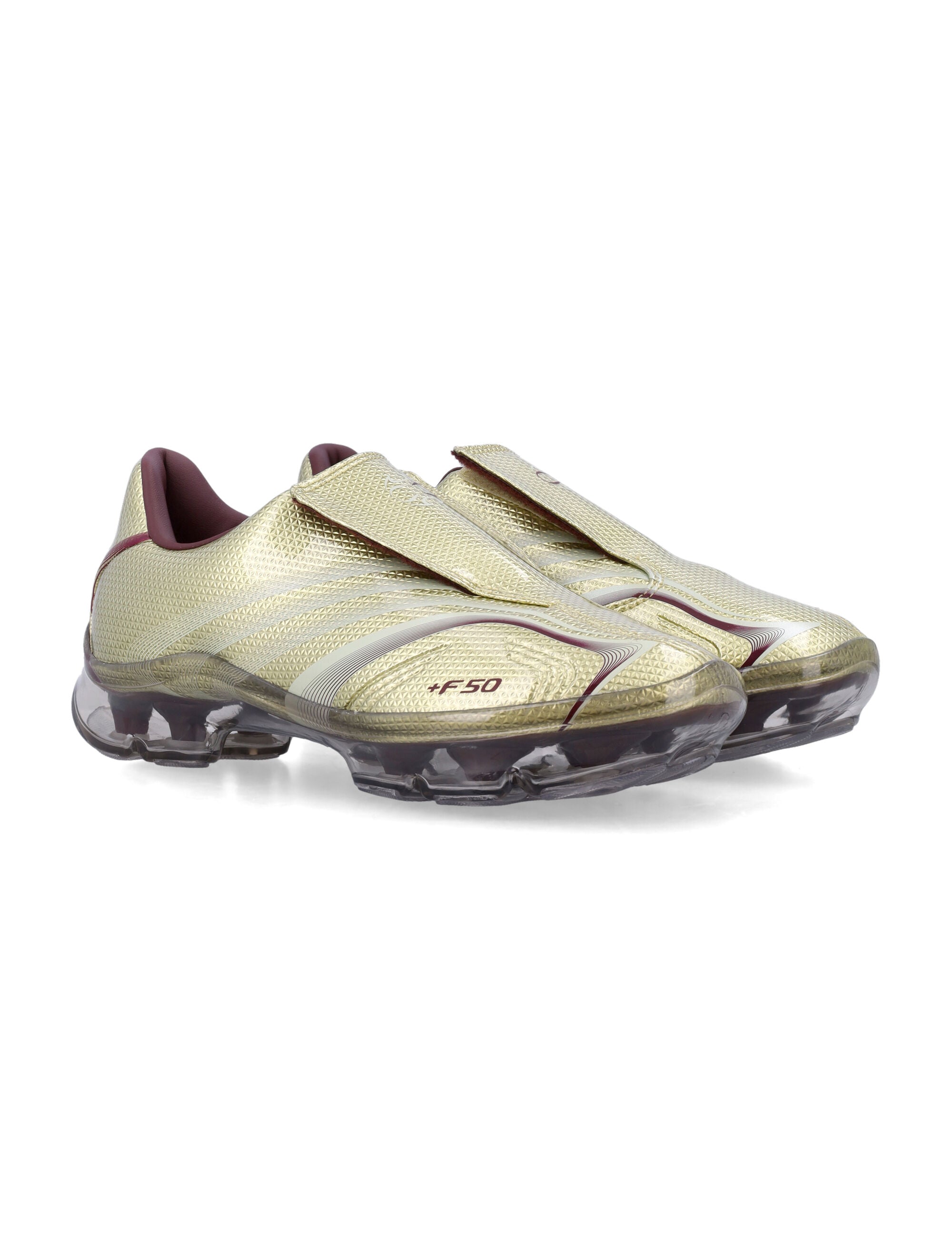 Adidas F50 Walkable Laceless Womans Trainers Gold Metallic Upper Sneaker