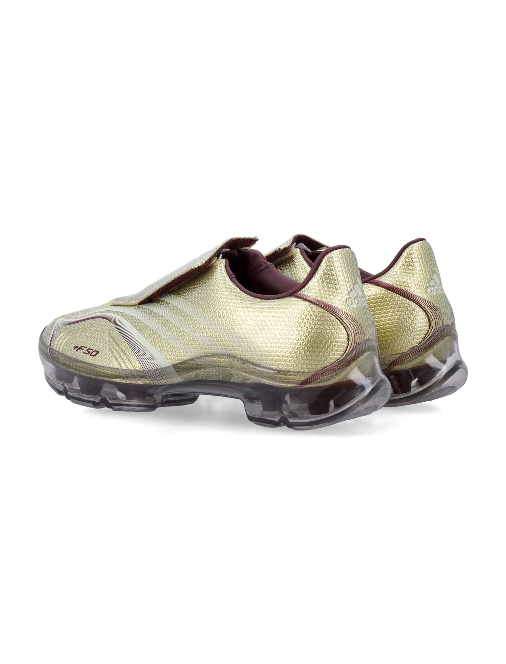 Adidas F50 Walkable Laceless Womans Trainers Gold Metallic Upper Sneaker
