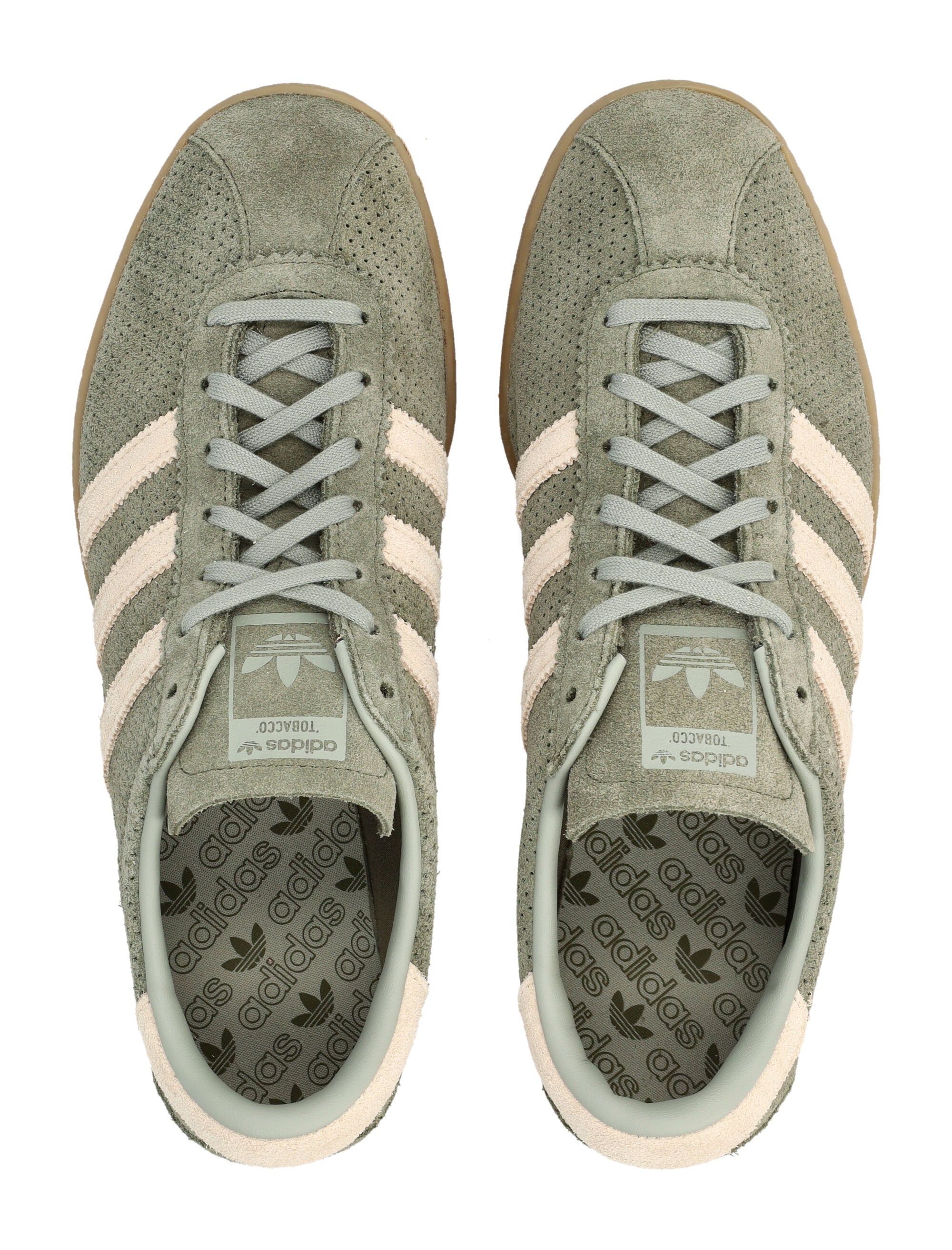 Adidas Originals Tobacco Olive Suede Sneakers Upper