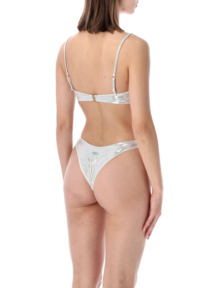 Matinée Arianna Lamé Lycra Bikini White Polyester