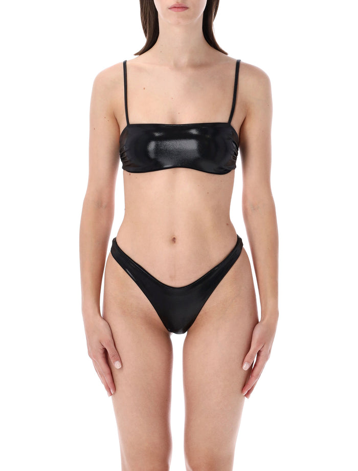 Matinée Arianna Lamé Lycra Bikini Black Polyester