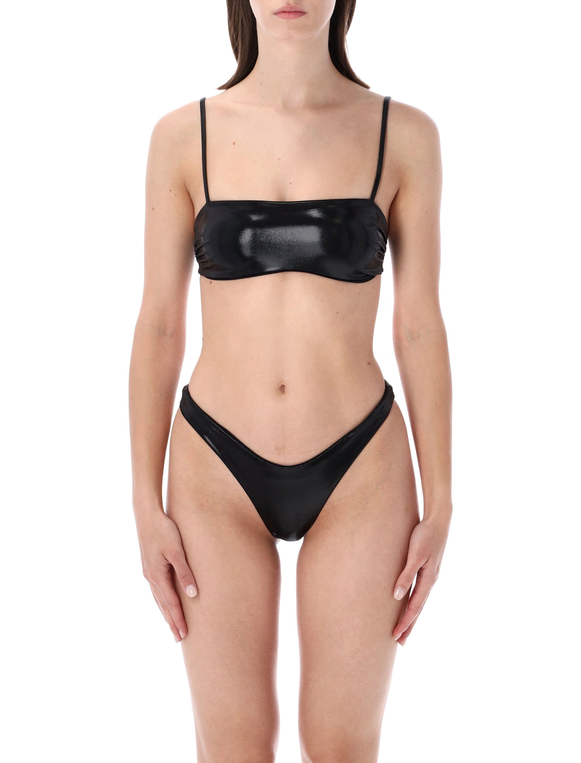 Matinée Arianna Lamé Lycra Bikini Black Polyester