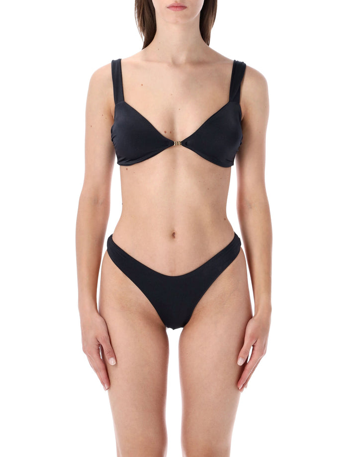 Matinée Jane Glossy Lycra Bikini Black Polyamide
