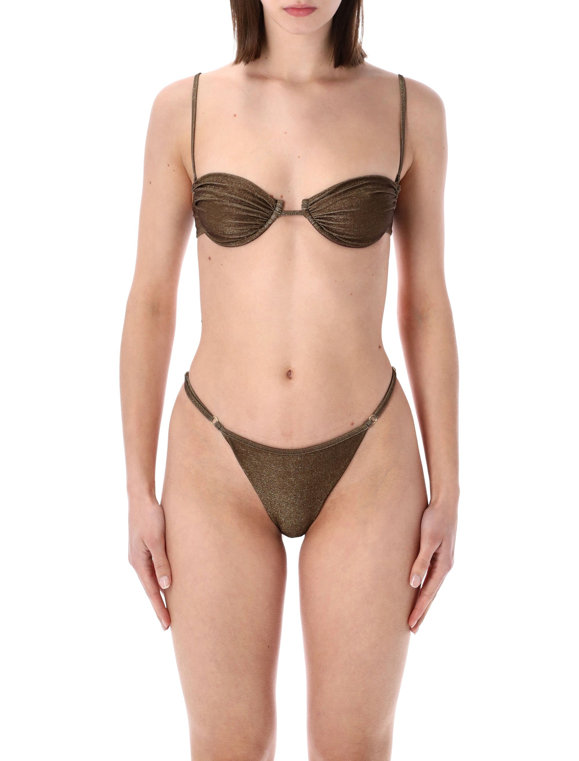 Matinée Marina Lurex Bikini Brown Pes