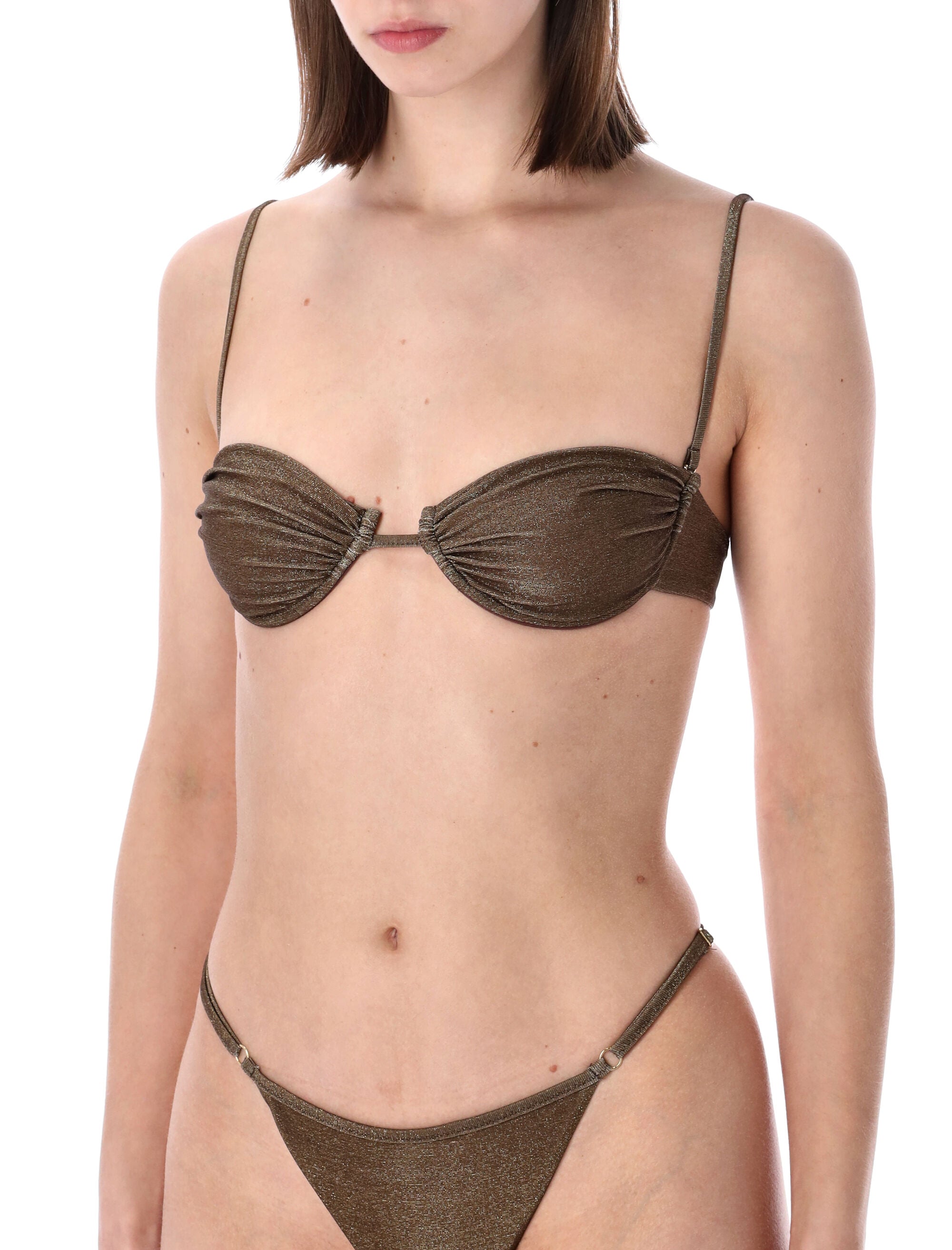 Matinée Marina Lurex Bikini Brown Pes