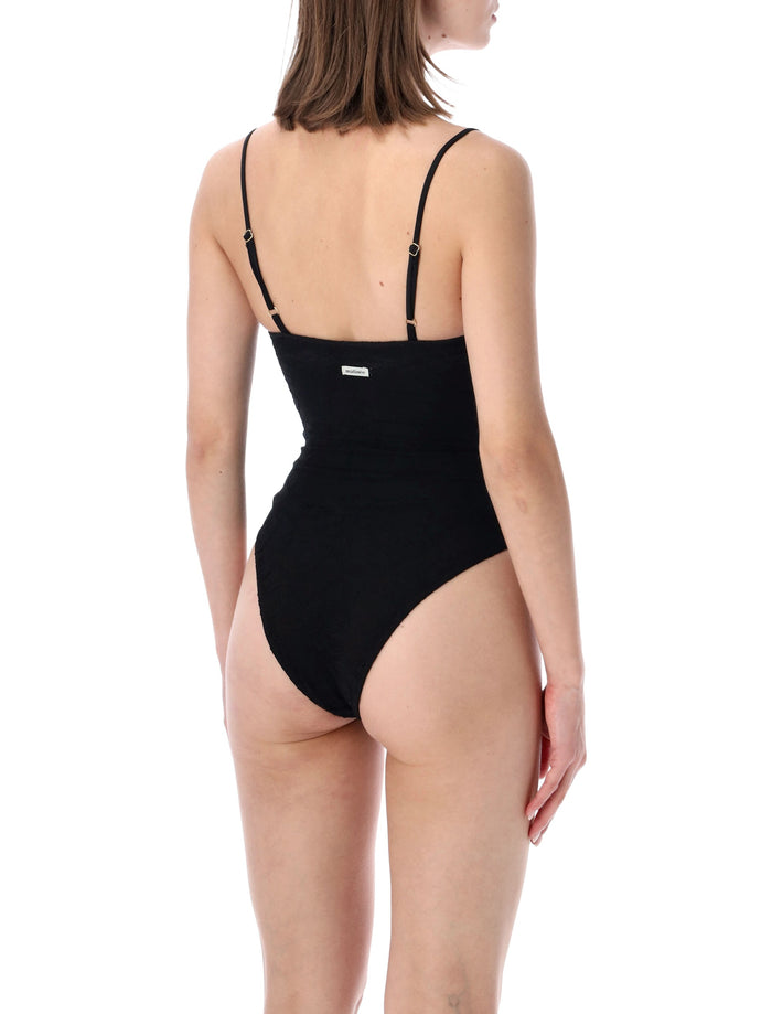 Matinée Rihanna Lace One-Piece Swimsuit Black Nylon Swimwear