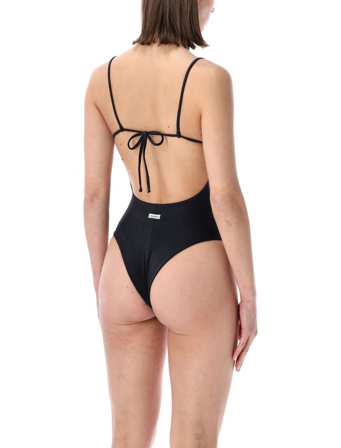 Matinée Elodie Glossy Lycra Swimsuit Black Polyamide Swimwear