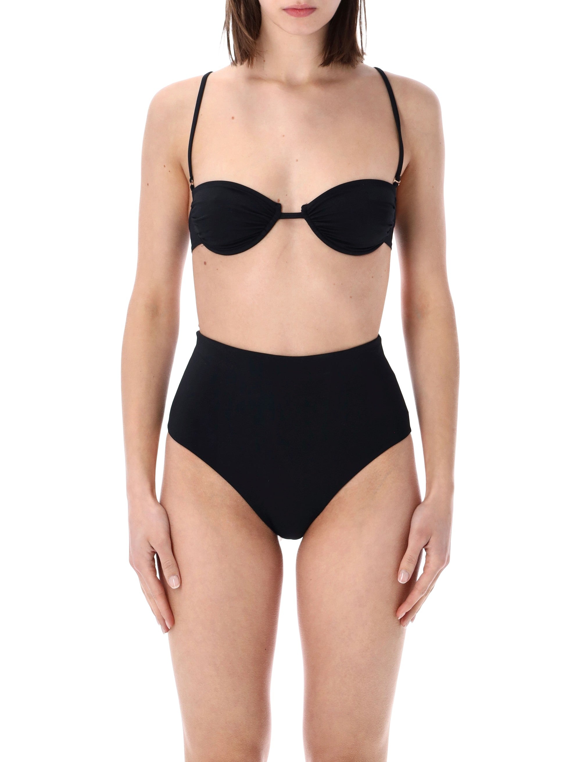 Matinée Jade High-Waist Bikini Brief Black Polyamide Swimwear