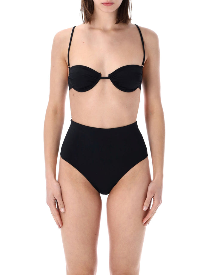 Matinée Jade High-Waist Bikini Brief Black Polyamide Swimwear
