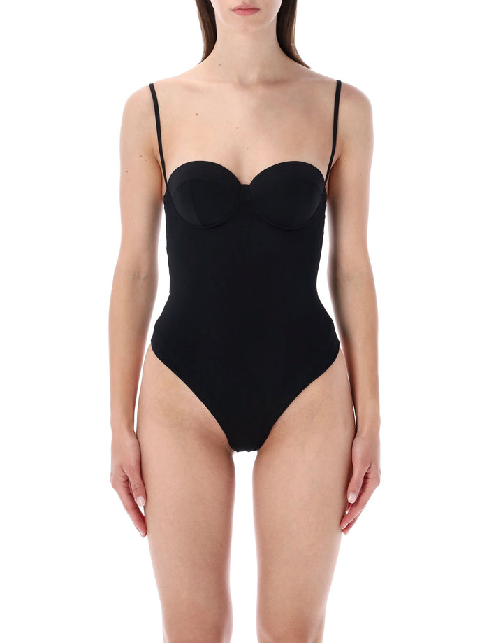 Matinée Rihanna Microfiber One-Piece Swimsuit Black Polyamide Swimwear