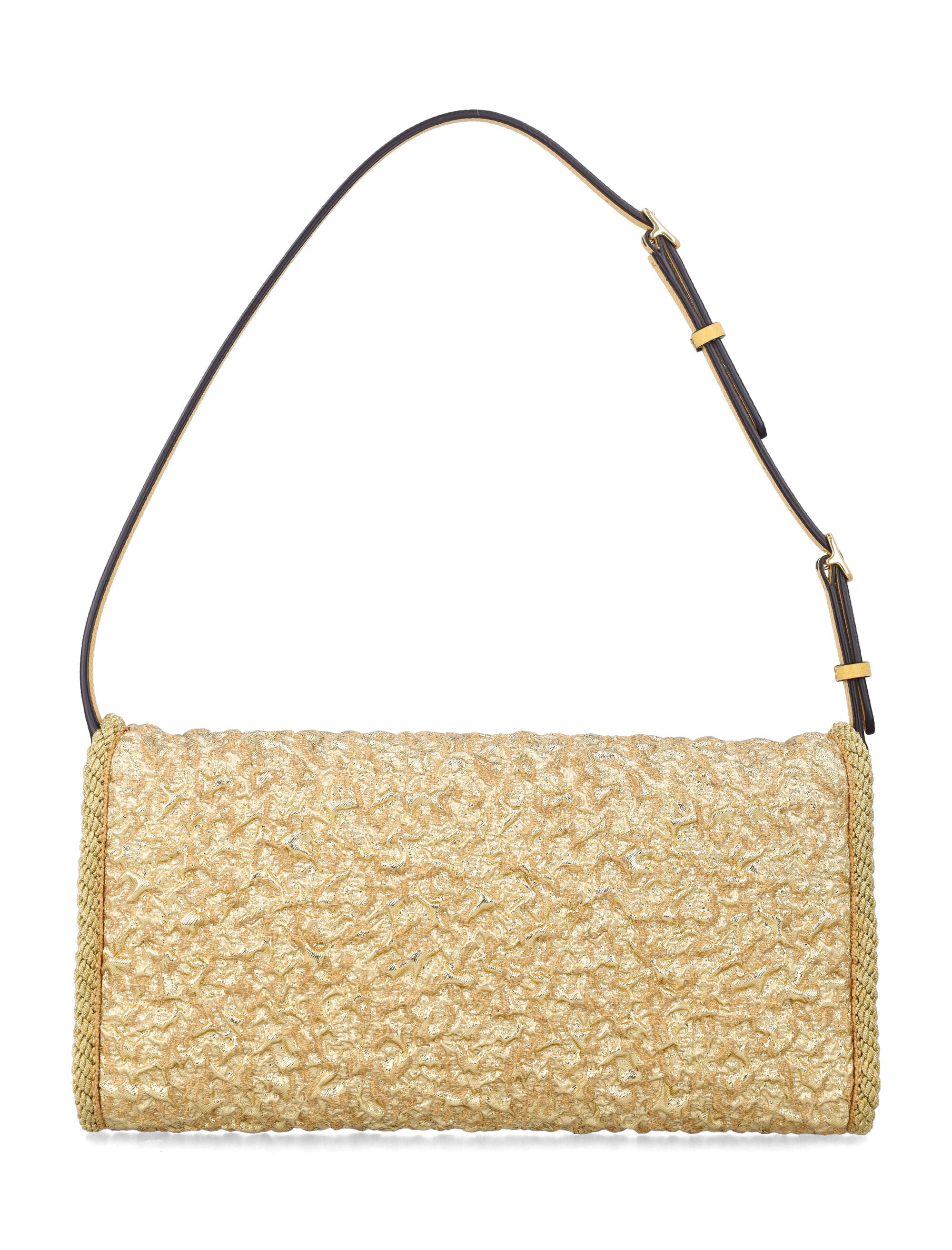 Valentino Garavani Devain Small Shoulder Bag Gold Acetate
