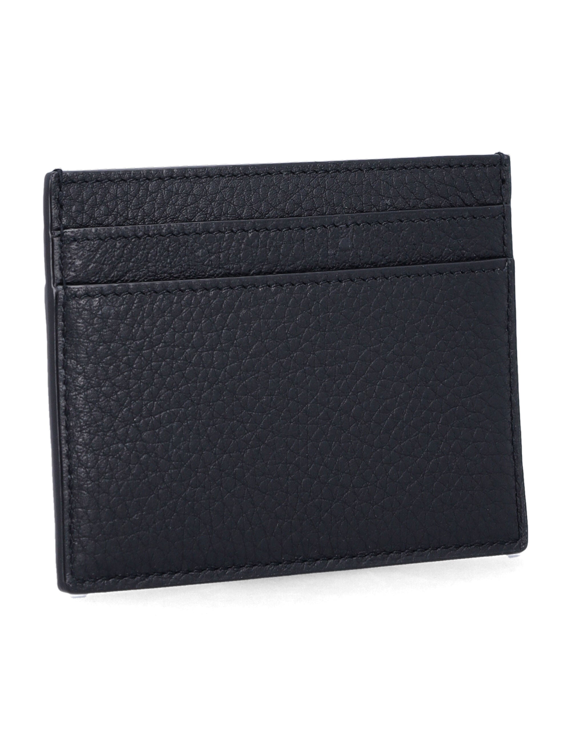 Saint Laurent Tiny Cassandre card case Black Calf Skin Cardholder