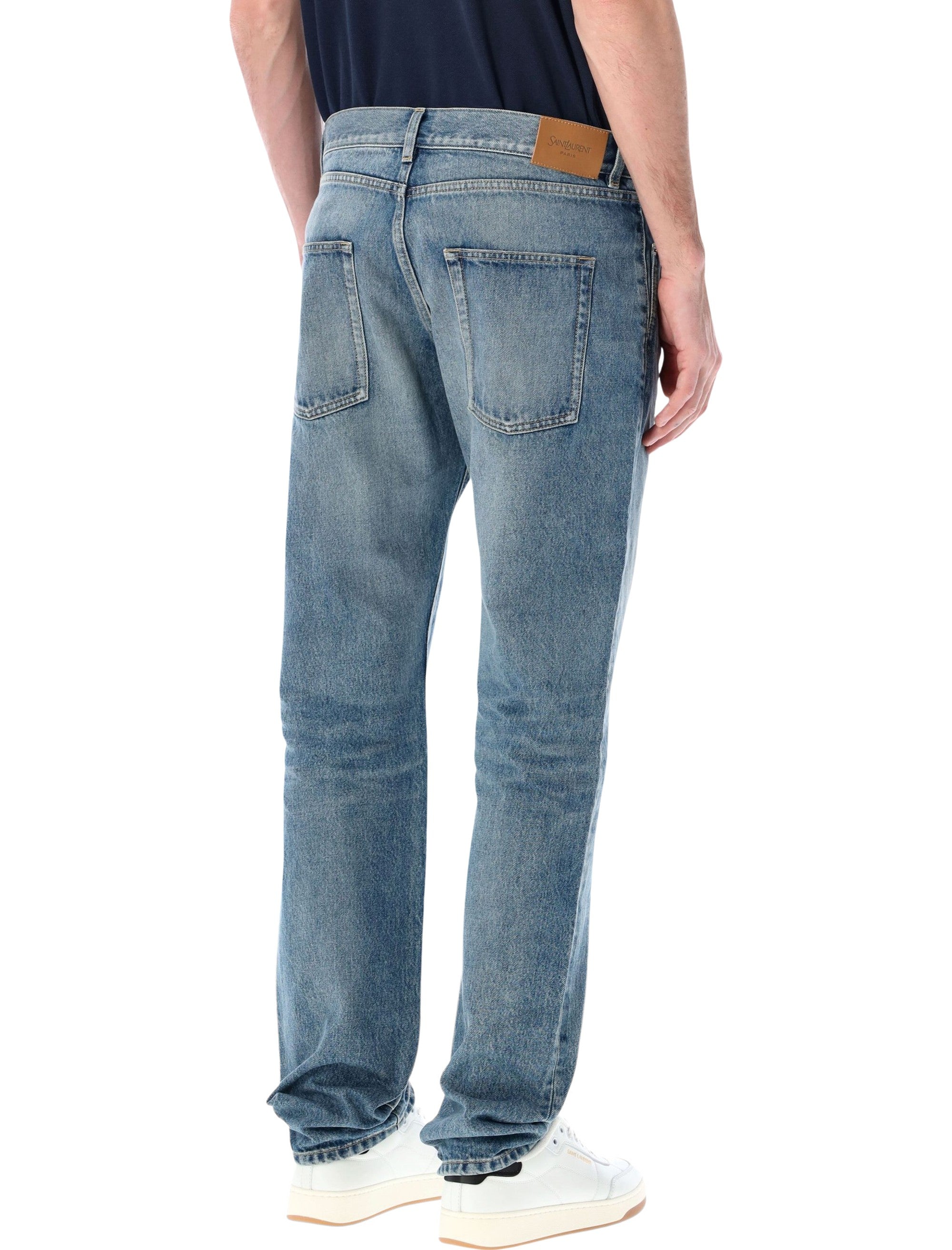 Saint Laurent relaxed slim jeans Indigo Ocean Cotton