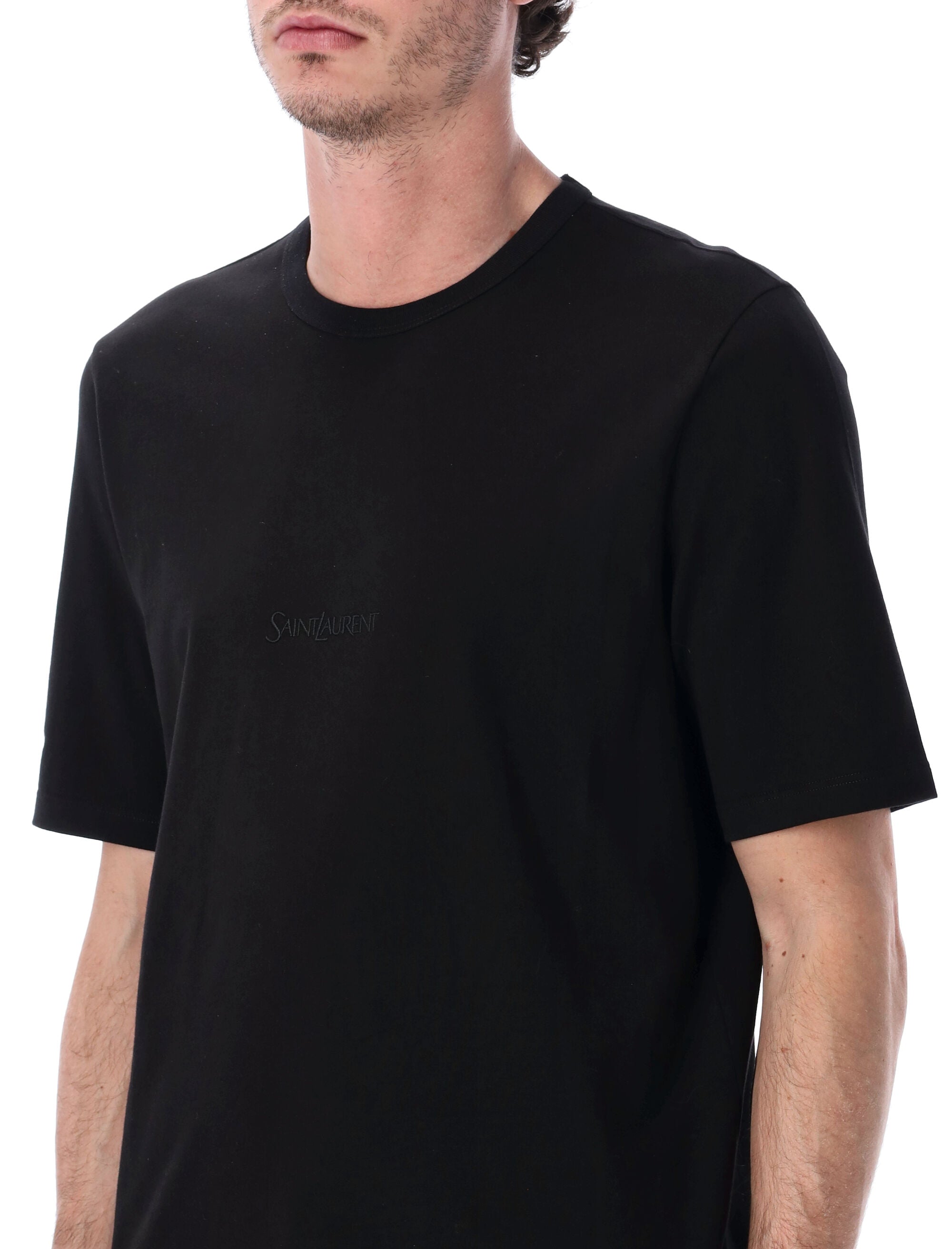 Saint Laurent oversized black t-shirt Cotton Tshirt