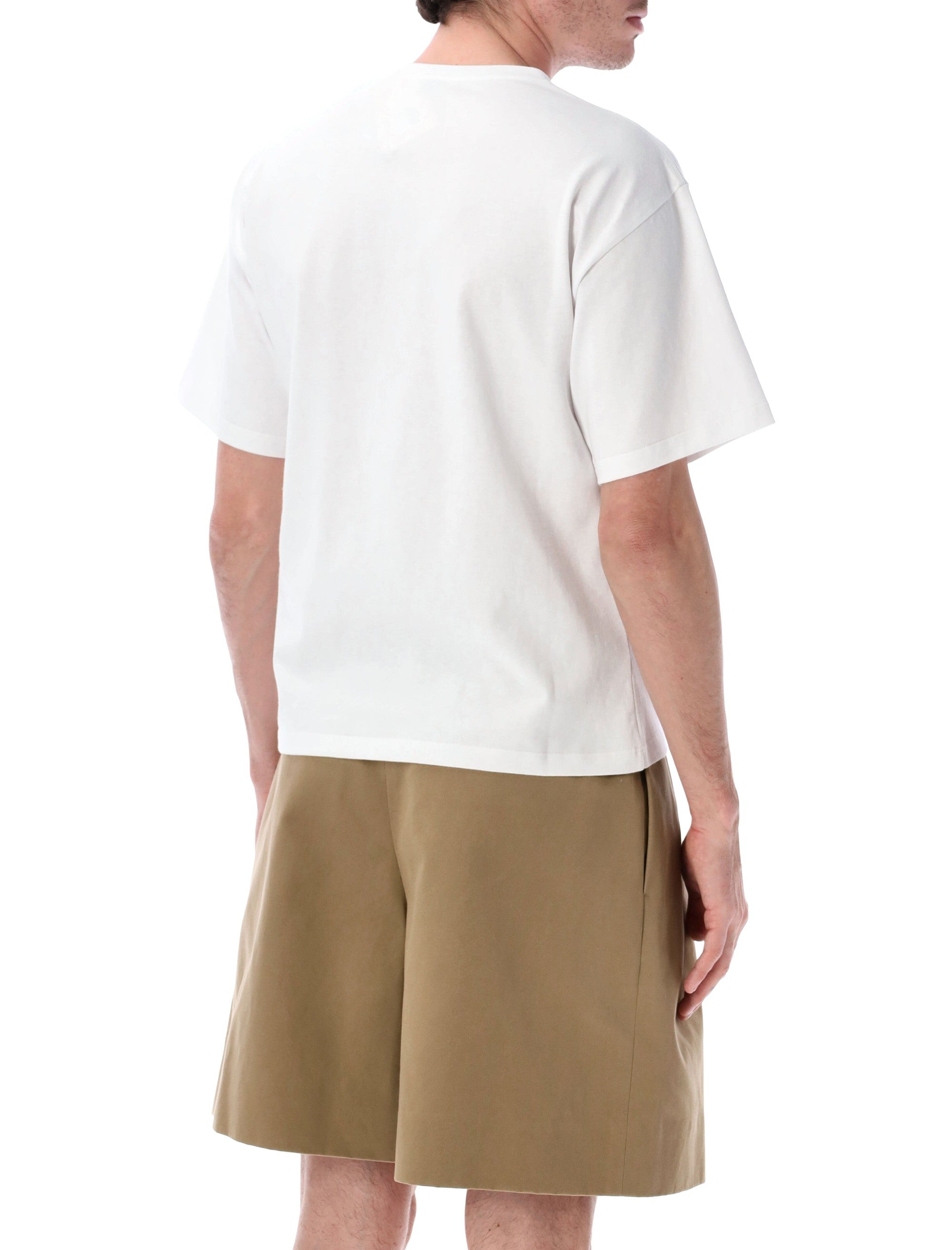 Saint Laurent Cassandre Oversize T-Shirt White Cotton Tshirt