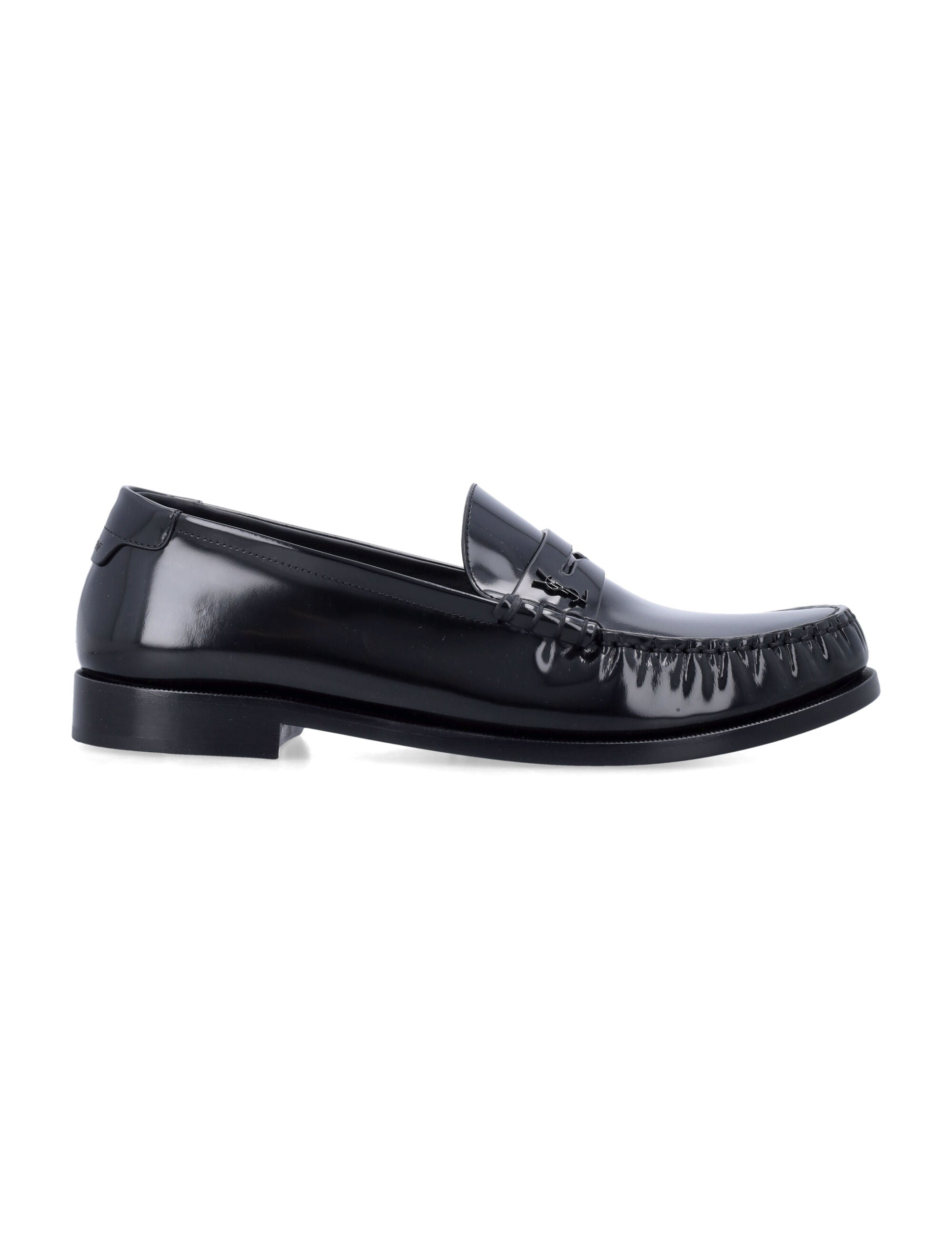 Le Loafer Saint Laurent Elegant Shoes Black Upper Loafers