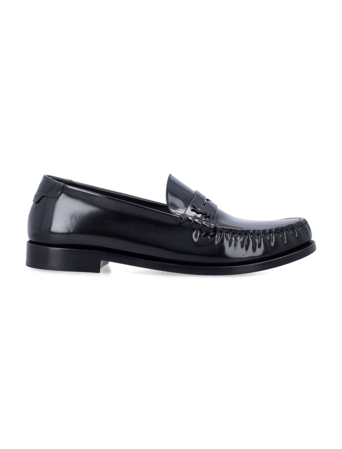Le Loafer Saint Laurent Elegant Shoes Black Upper Loafers