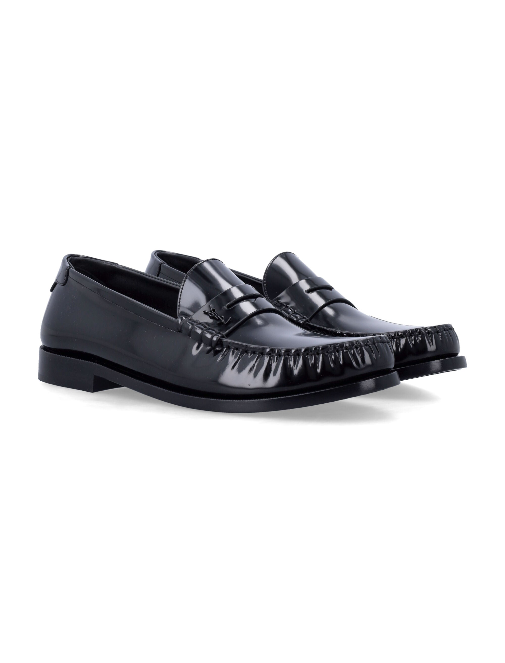 Le Loafer Saint Laurent Elegant Shoes Black Upper Loafers
