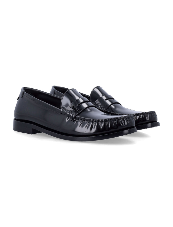 Le Loafer Saint Laurent Elegant Shoes Black Upper Loafers