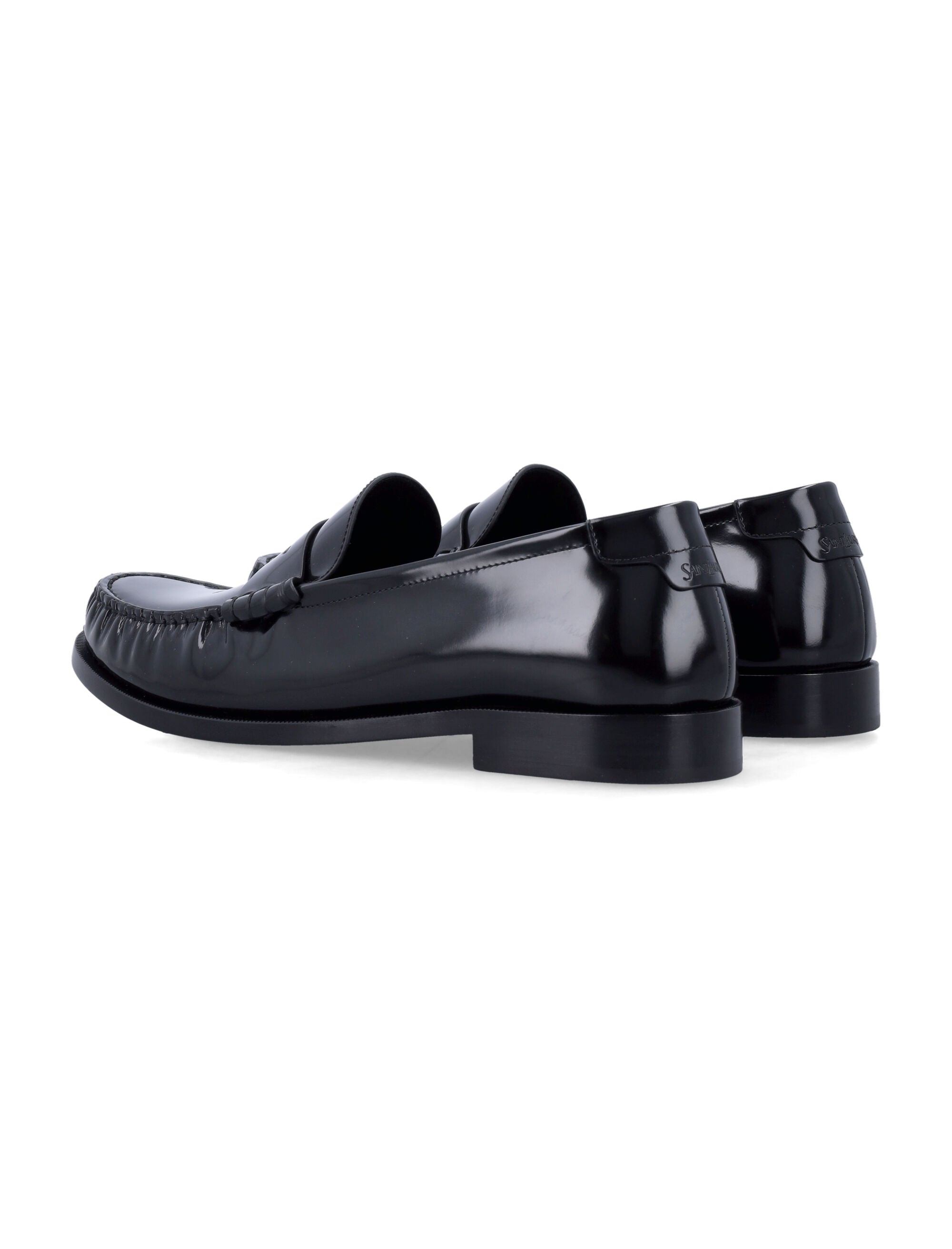 Le Loafer Saint Laurent Elegant Shoes Black Upper Loafers