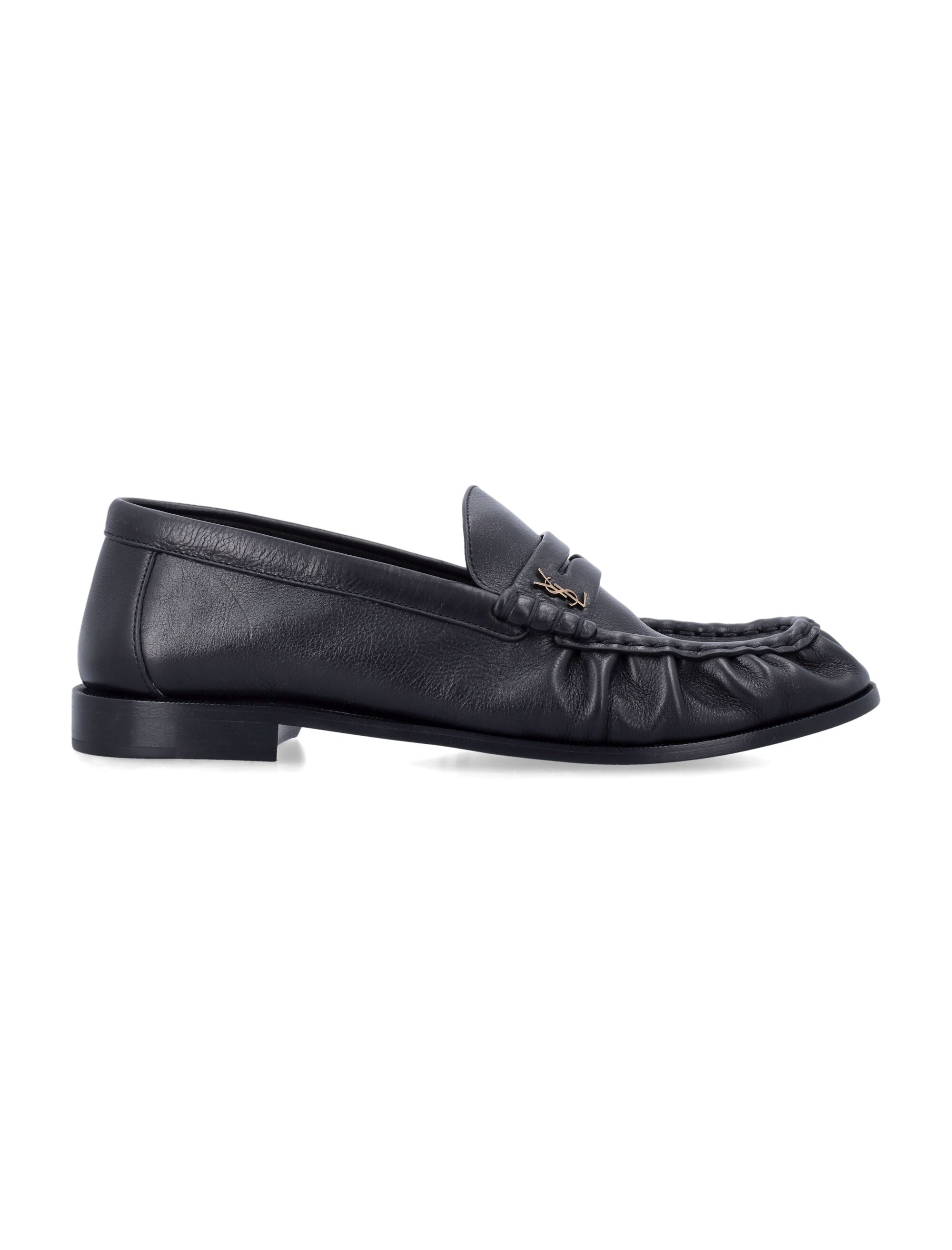 Saint Laurent Cassandre Loafers Black Upper