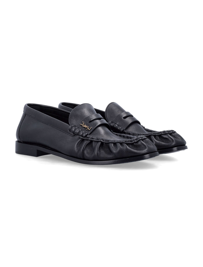 Saint Laurent Cassandre Loafers Black Upper