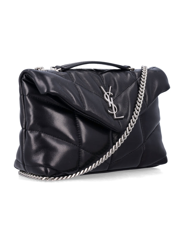 Saint Laurent Toy puffer bag Black Lamb Leather Shoulder