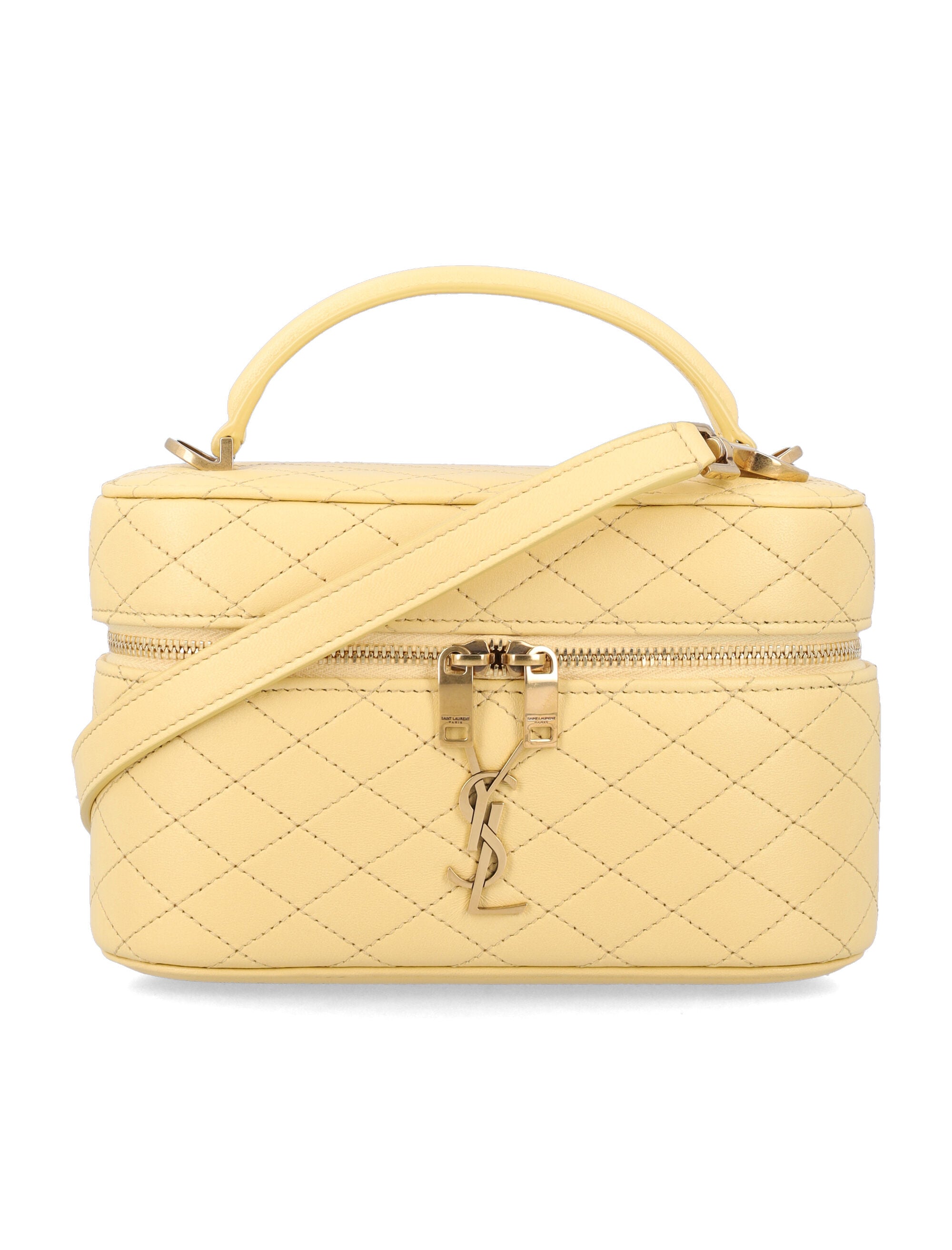 Saint Laurent Gaby vanity bag Soft Lemon Lambskin Shoulder