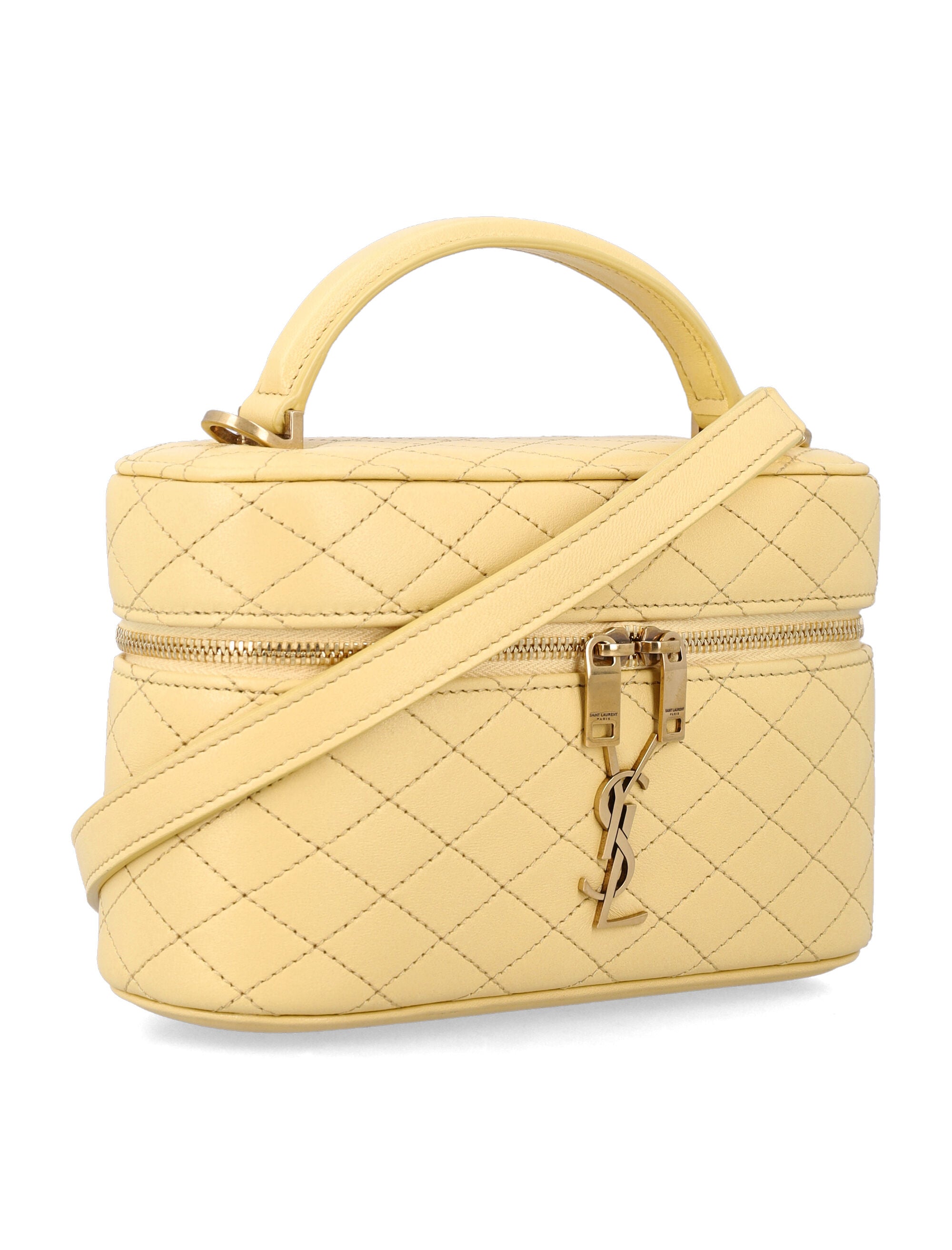 Saint Laurent Gaby vanity bag Soft Lemon Lambskin Shoulder