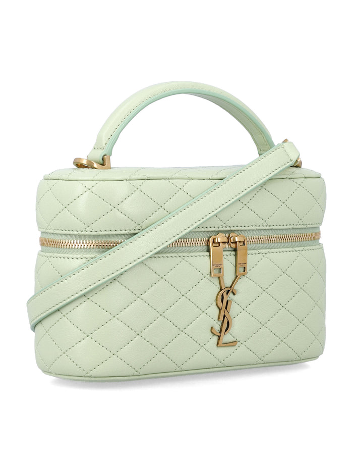 Saint Laurent Gaby vanity bag Misty Jade Lambskin Shoulder
