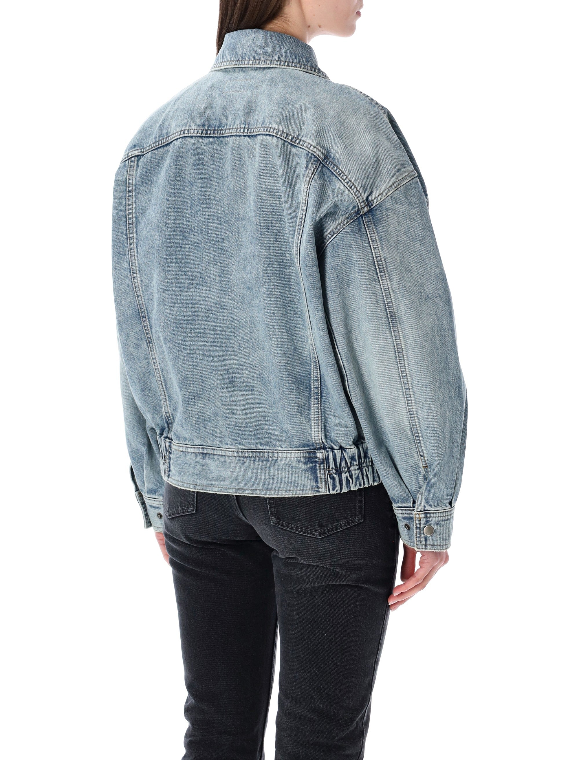Saint Laurent oversized south blue denim jacket Cotton