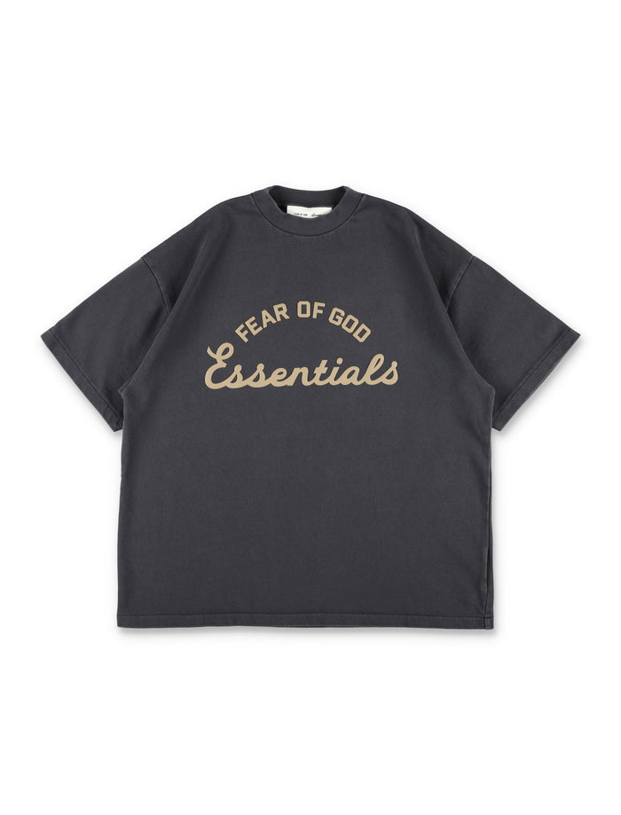 Essentials Fear Of God Kids 90s Training Tee Faded Black Cotton T-shirt