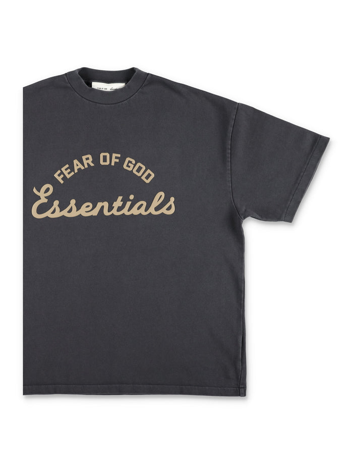 Essentials Fear Of God Kids 90s Training Tee Faded Black Cotton T-shirt