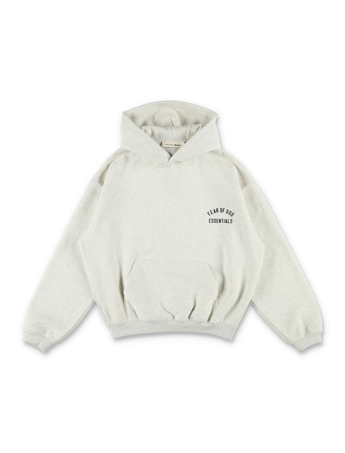 Essentials Fear Of God Kids Classic Hoodie Oatmeal Heather Cotton Sweatshirt