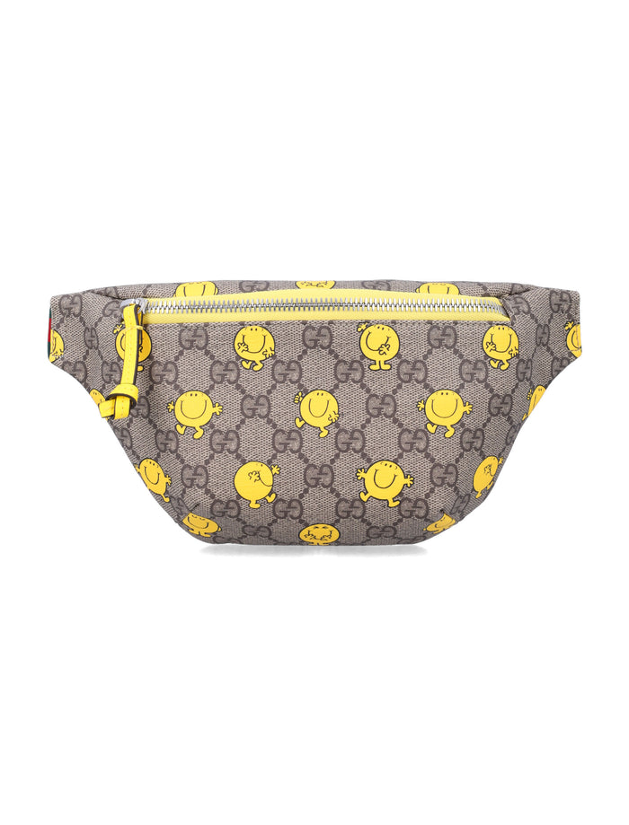 Gucci GG supreme Kids MR. MEN™ belt bag Beige Polyurethane