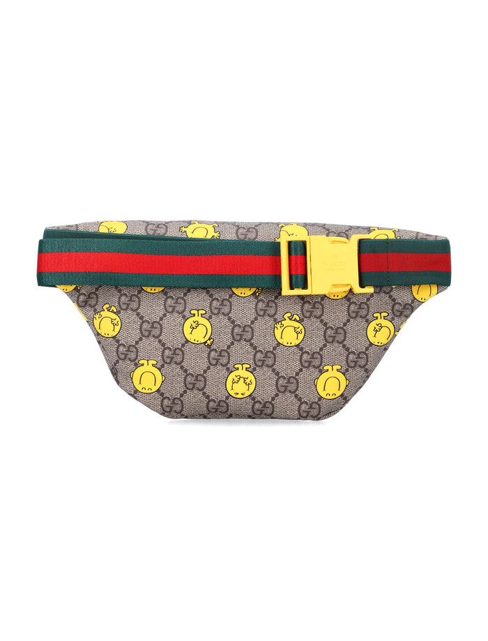 Gucci GG supreme Kids MR. MEN™ belt bag Beige Polyurethane