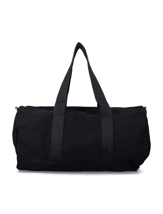 Polo Ralph Lauren Kids Pony Logo Duffle Bag Black Outer Shoulder