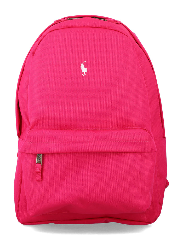 Polo Ralph Lauren Big Pony Embroidered Backpack Pink Polyester