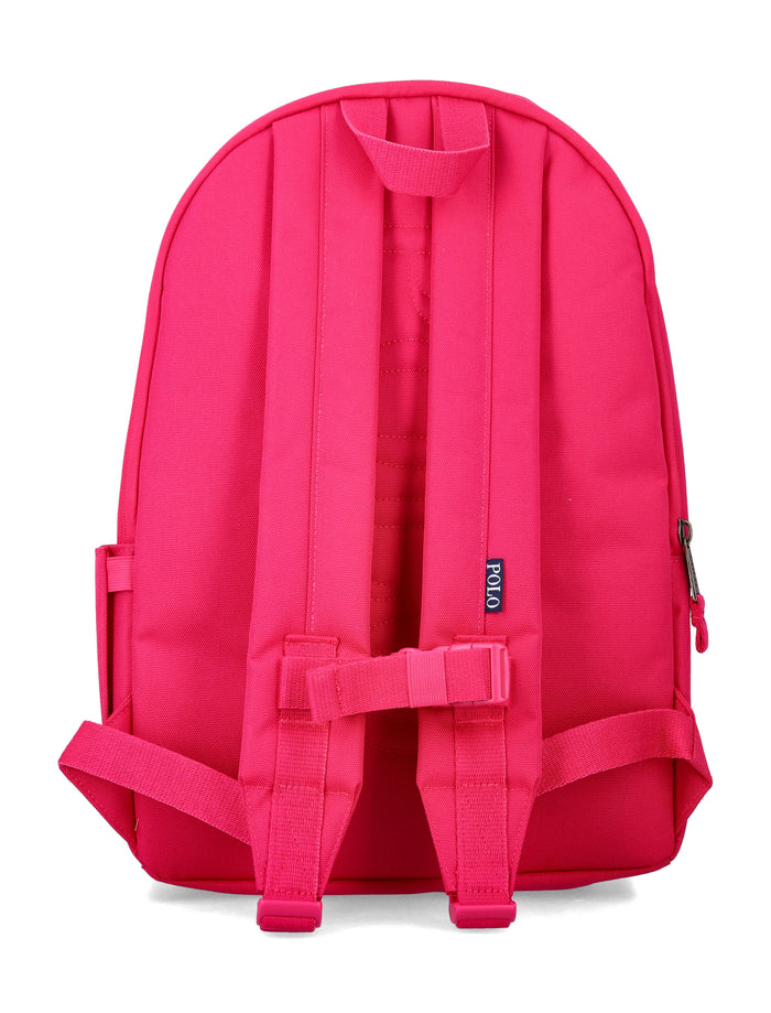 Polo Ralph Lauren Big Pony Embroidered Backpack Pink Polyester
