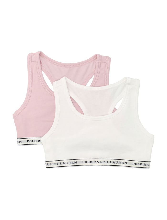 Polo Ralph Lauren Girls Underwear Tops White/pink Cotton