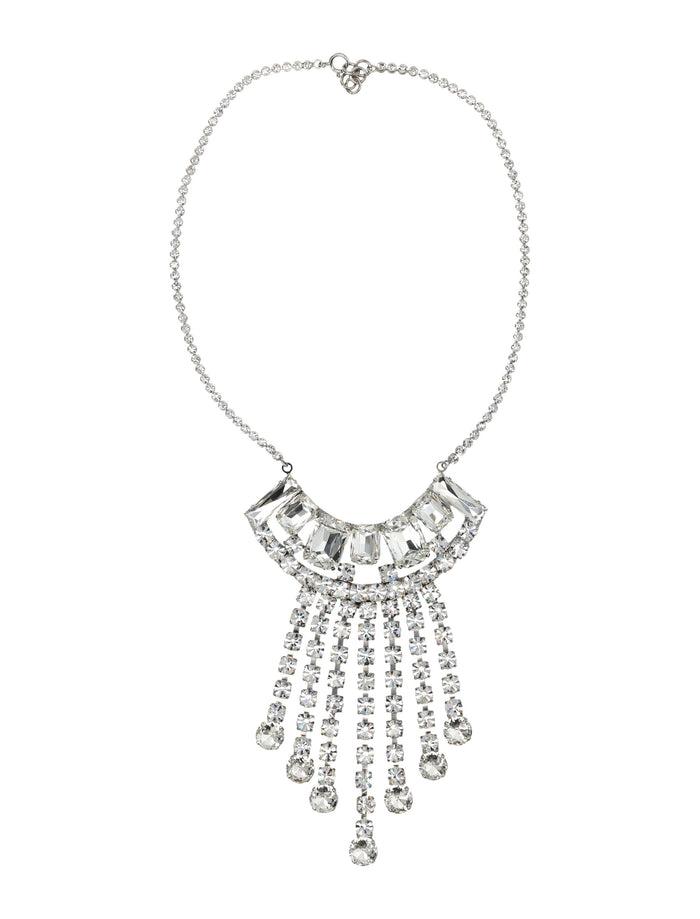 Dries Van Noten strass necklace Silver Bramiess