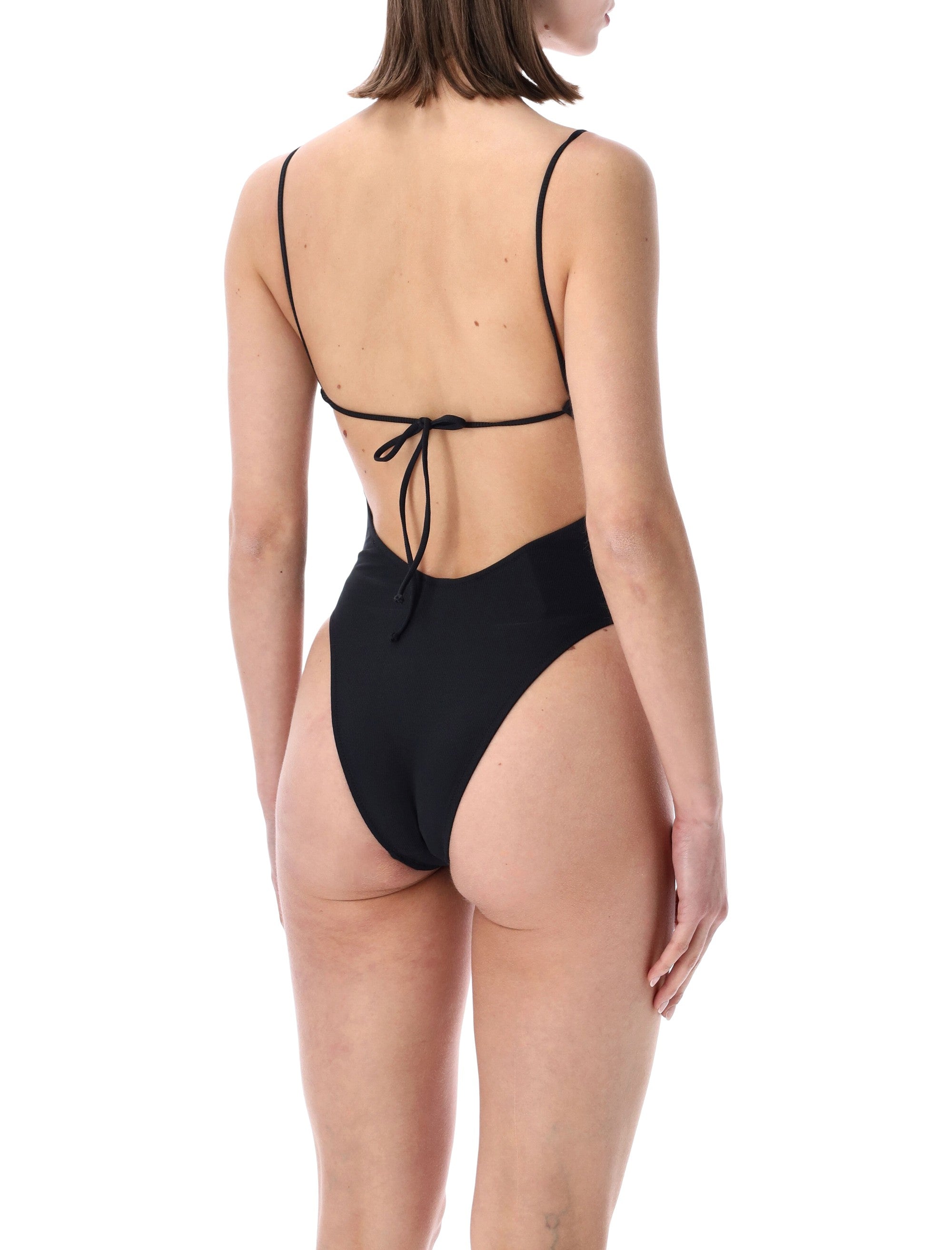 Belamer Nina Textured One Piece Black Recycled Polyamide Swimwear