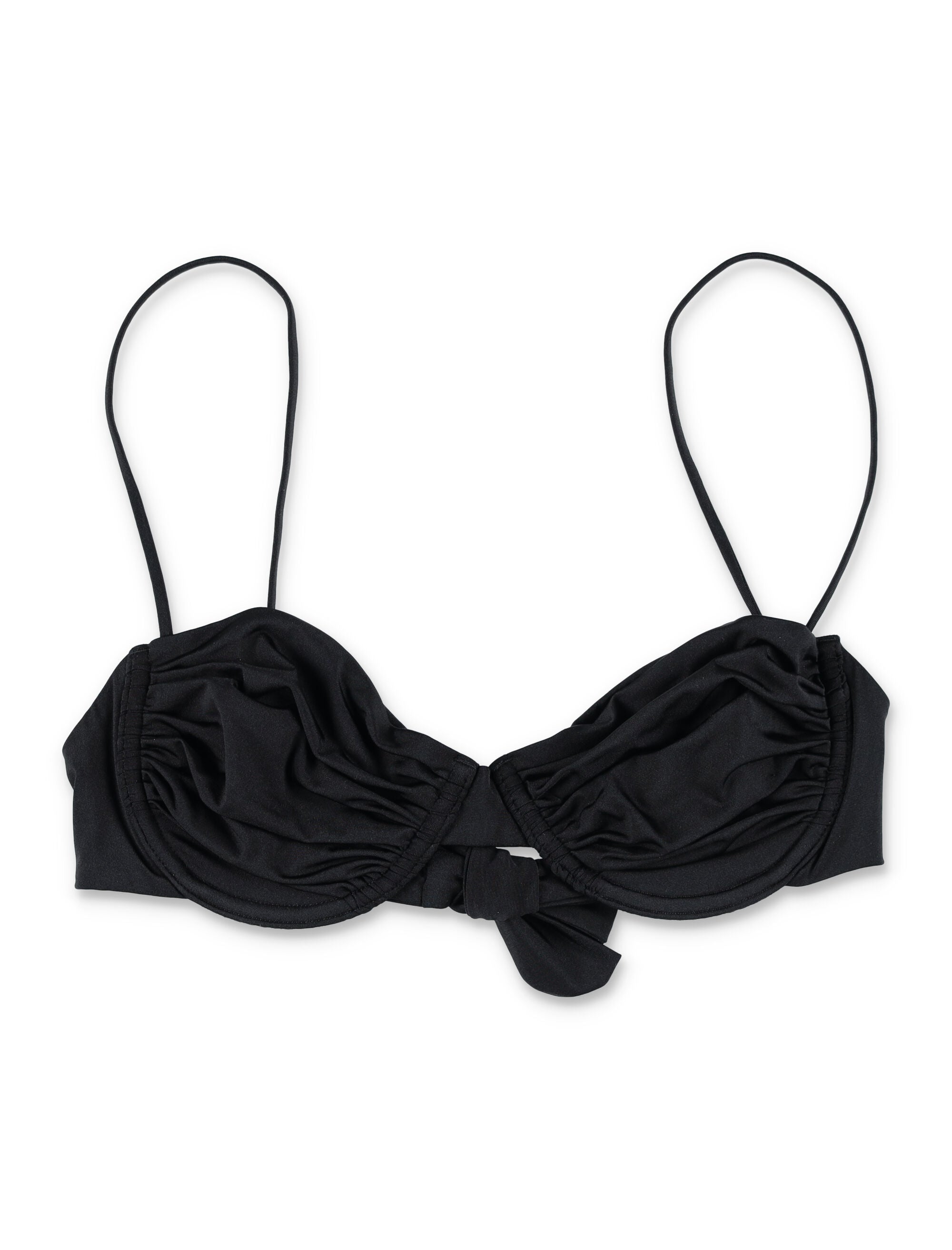 Belamer Olivia Balconette Bikini Top Black Recycled Polyamide Swimwear