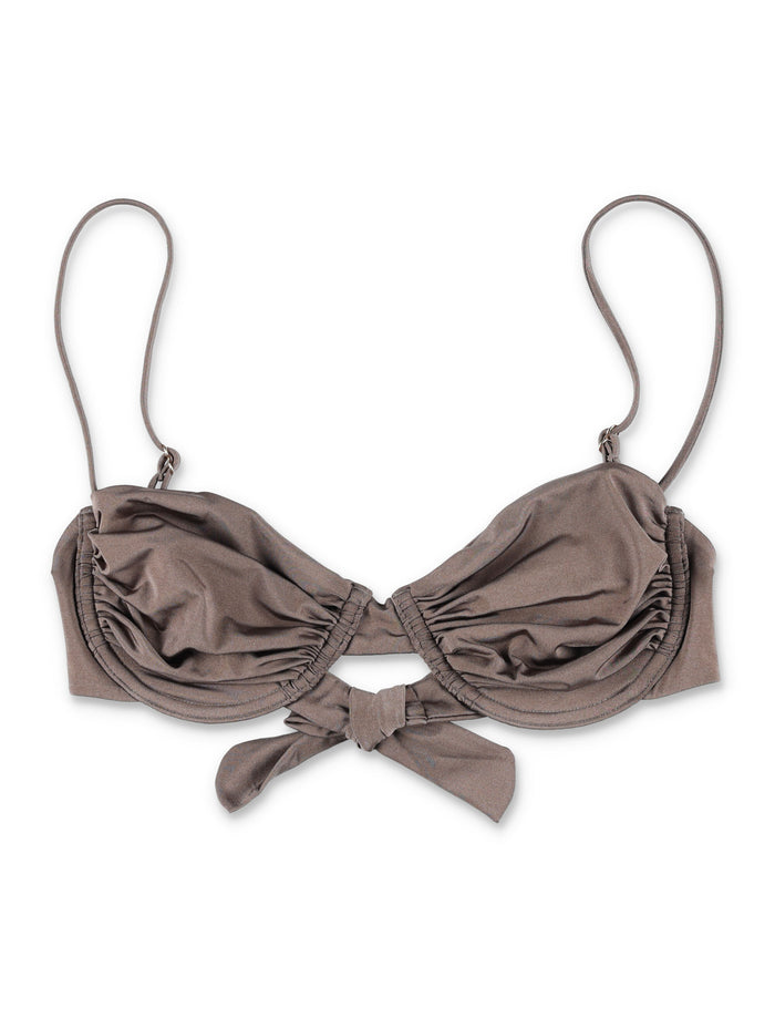 Belamer Olivia Balconette Bikini Top Brown Recycled Polyamide Swimwear