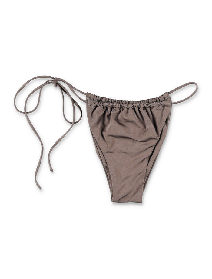 Belamer Tina Brazilian Bikini Bottom Brown Recycled Polyamide Swimwear