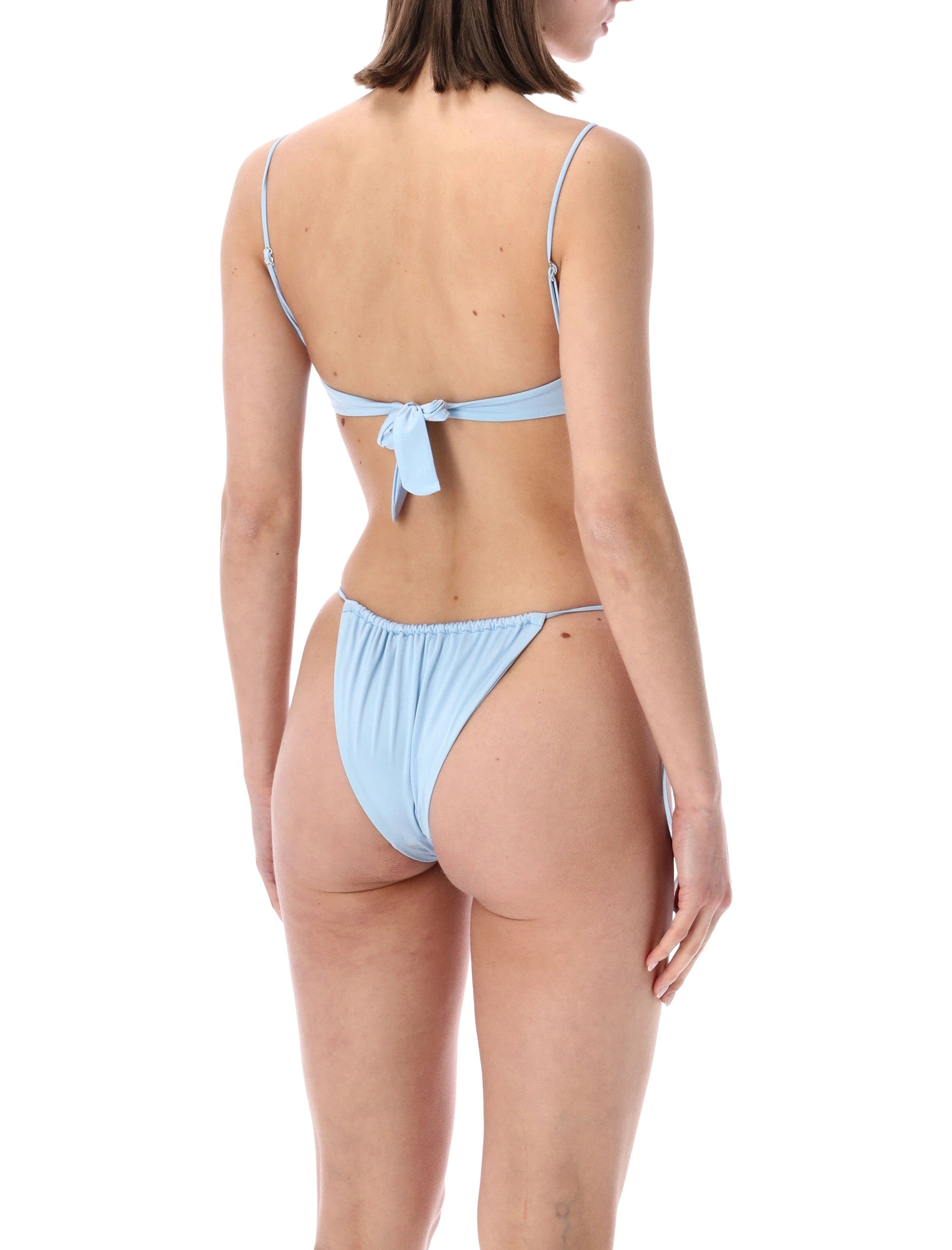 Belamer Tina Brazilian Bikini Bottom Ice Blue Recycled Polyamide Swimwear